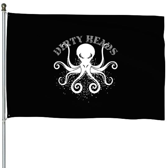 Dirty Heads Octopus Music Band Musician Fan Gift House Flags