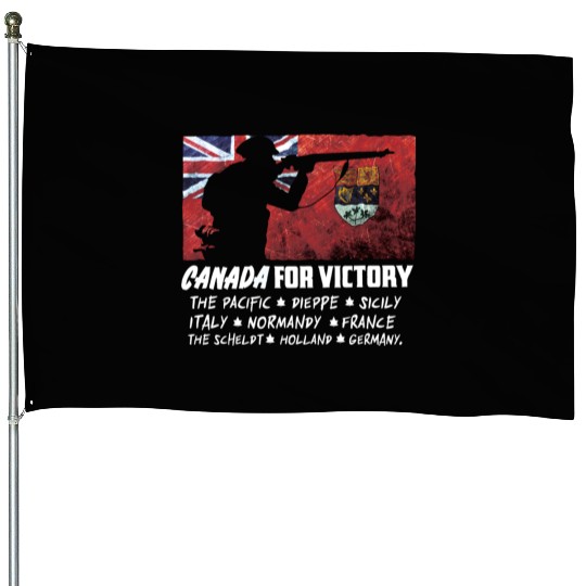 Canadian World War 2 Battles House Flags