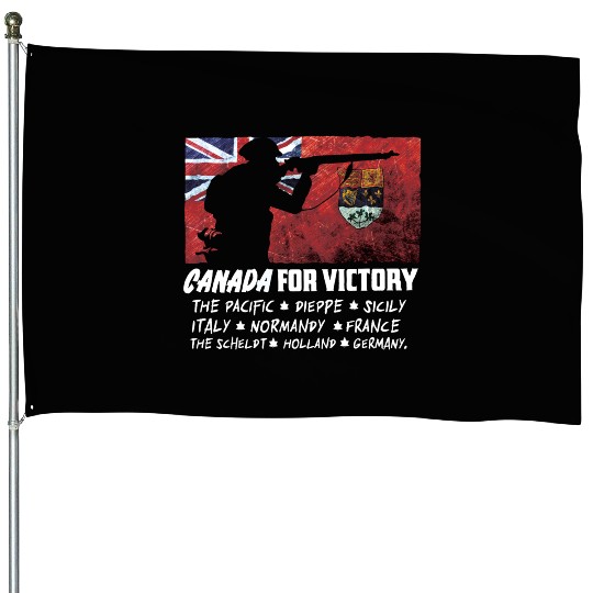 Canadian World War 2 Battles House Flags