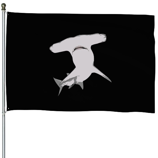 Hammerhead Shark 2 House Flags