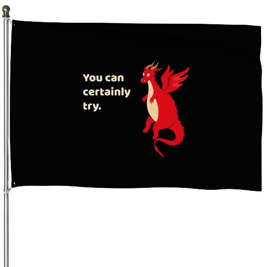 You Can Certainly Try Red Dragon House Flags