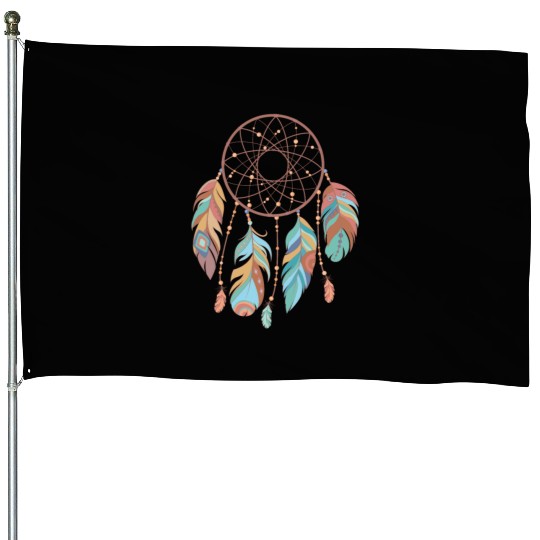 Dream Catcher Native American Retro Dreamcatcher House Flags