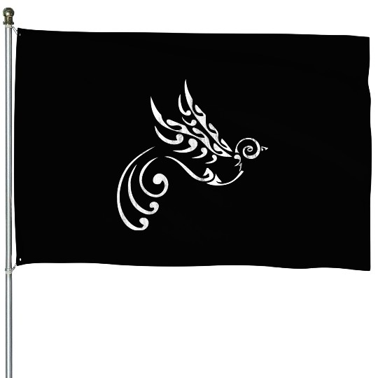 Maori Tattoo Bird Freedom white House Flags