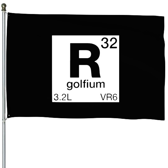R32 Periodic Table Mk4 Mk5 GTI Golf House Flags