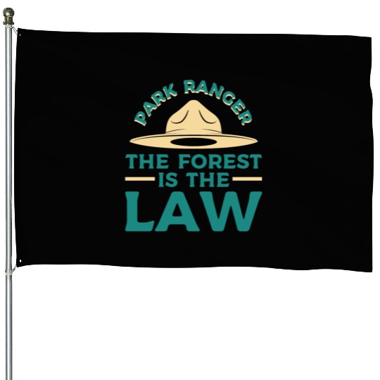 Park Ranger Law Gift House Flags