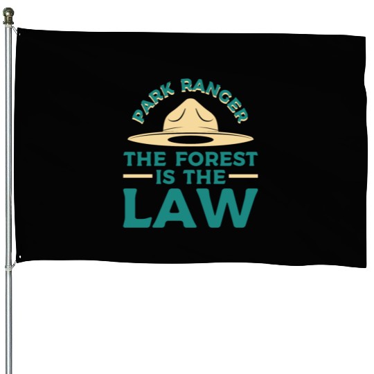 Park Ranger Law Gift House Flags