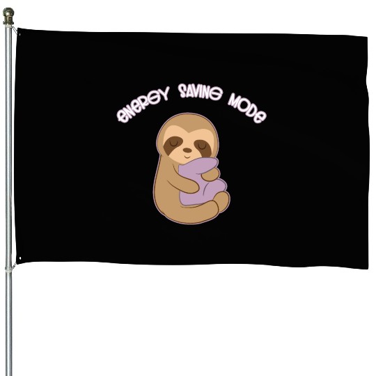 Sloth Animal House Flags