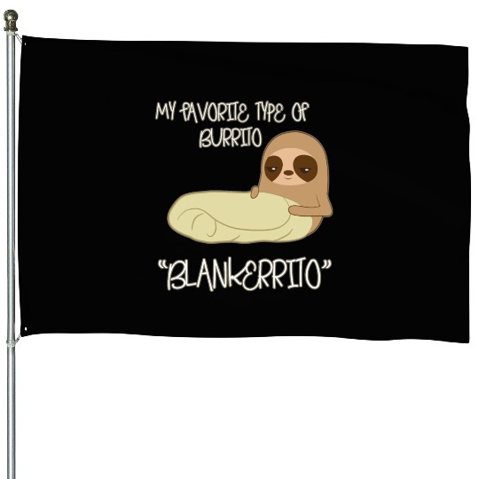 Sloth Animal House Flags