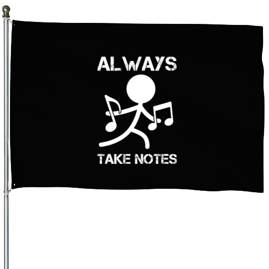 Taking Notes Music Band Chorus Teacher Musician House Flags