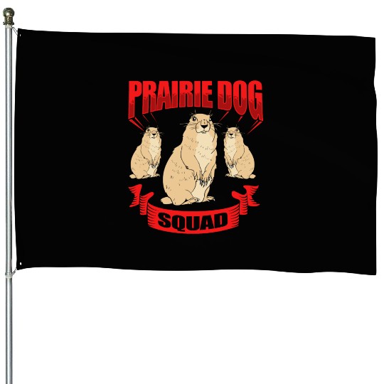 Prairie Dog Groundhog Squirrel Xerini Rodent House Flags