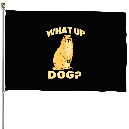 Prairie Dog Groundhog Squirrel Xerini Rodent House Flags