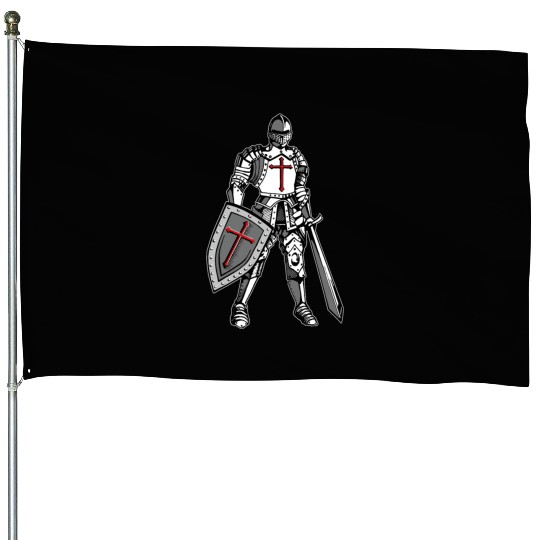 Knights Templar Crusader Cross Armor House Flags