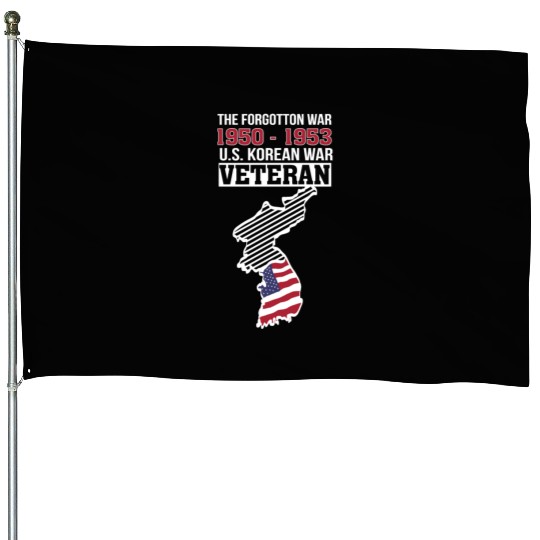 Korea War US Veteran Forgotton War House Flags
