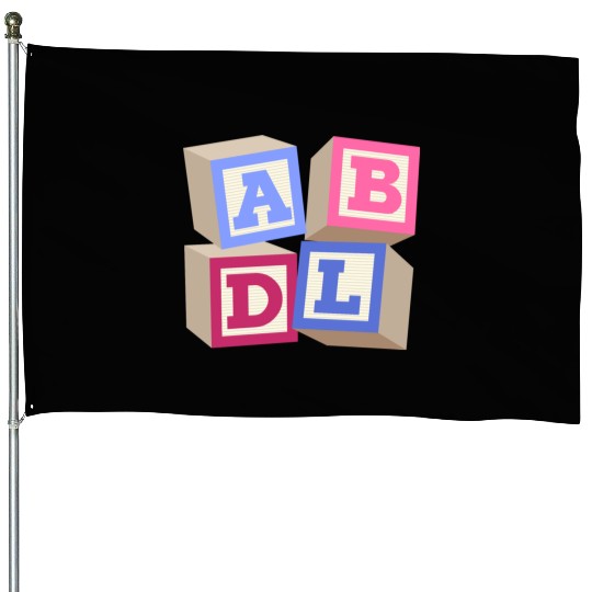 AB DL ageplay ABDL adult baby diaper baby House Flags