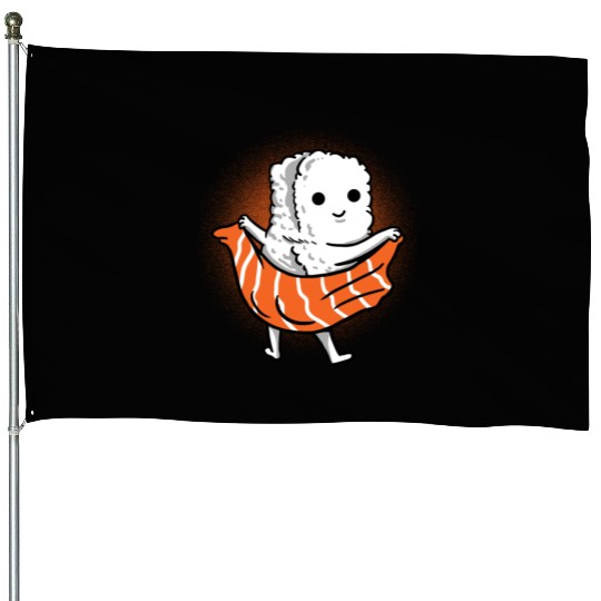 Sushi towel wipe gift House Flags