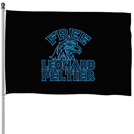 FREE LEONARD PELTIER eagle natives YStone House Flags