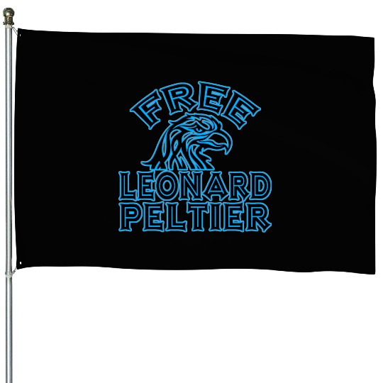 FREE LEONARD PELTIER eagle natives YStone House Flags