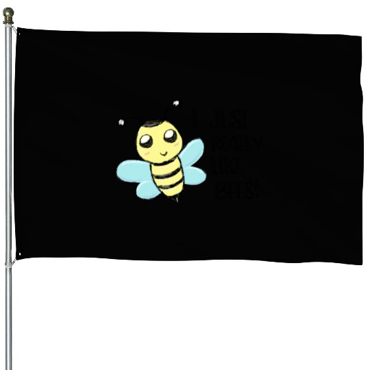 I just really like Bees Love Bee Beekeeper House Flags