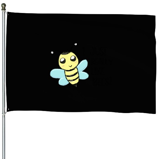 I just really like Bees Love Bee Beekeeper House Flags
