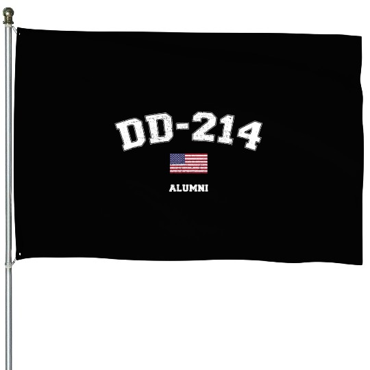 Dd 214 Us Armed Forces Alumni Usa Flag Vintage House Flags