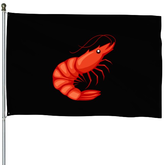 Shrimp Jitsu Mixed Martial Arts Fighter Shrimping House Flags