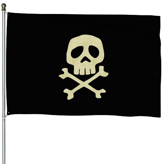 Misfits Style Captain Harlock Skull Crossbones House Flags