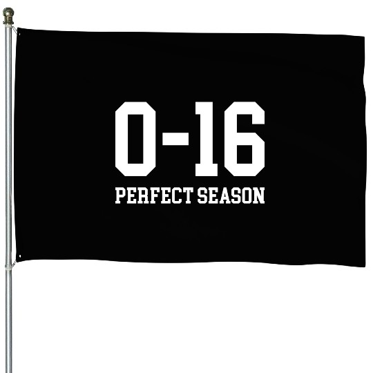 Detroit Lions 0 16 Perfect Season House Flags