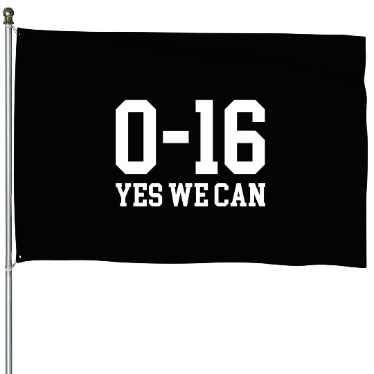 Detroit Lions 0 16 Yes We Can House Flags