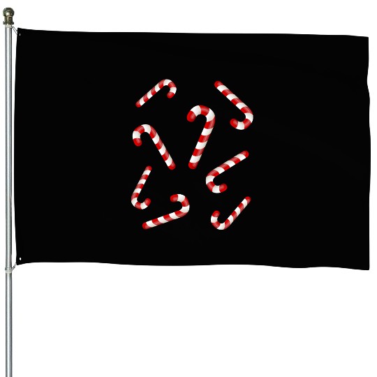 Candy Canes House Flags