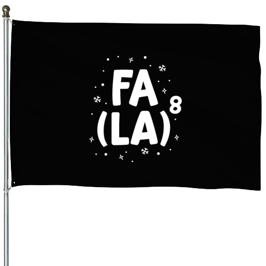 Fa La La Math Teacher Christmas House Flags Gift Idea