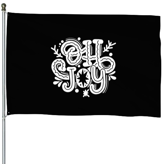 OH JOY - Christmas Gift House Flags