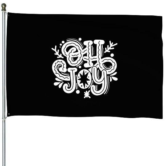 OH JOY - Christmas Gift House Flags