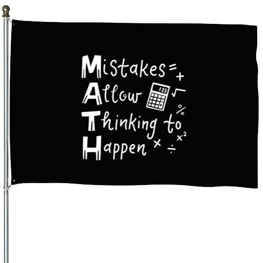 Math Teacher House Flags