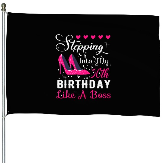 50th birthday House Flags