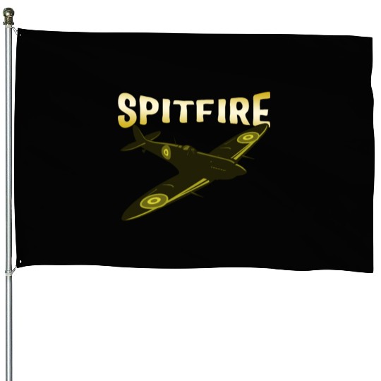 Spitfire UK Mk.1 RAF British WWII Fighter Royal House Flags