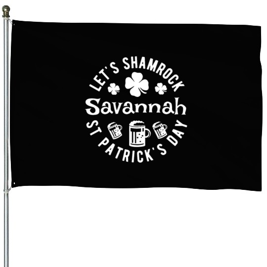 Let's Shamrock Savannah St Patrick's Day Parade House Flags