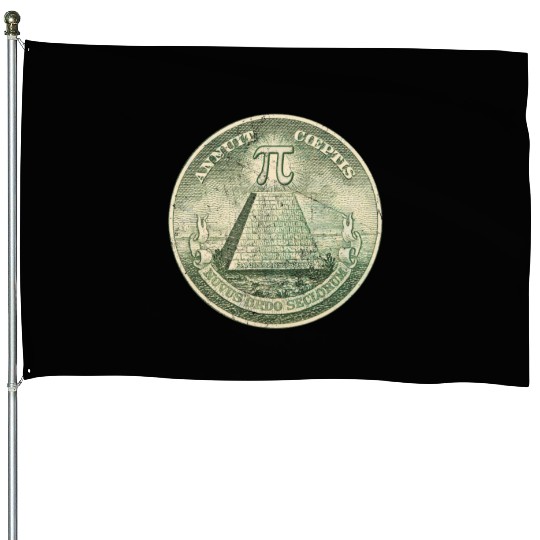 Illuminati Pi Great Seal 3.14 Pi Day House Flags