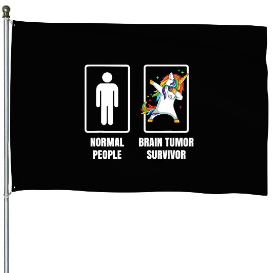 Dabbing Unicorn Brain Tumor Survivor Recovery Get House Flags