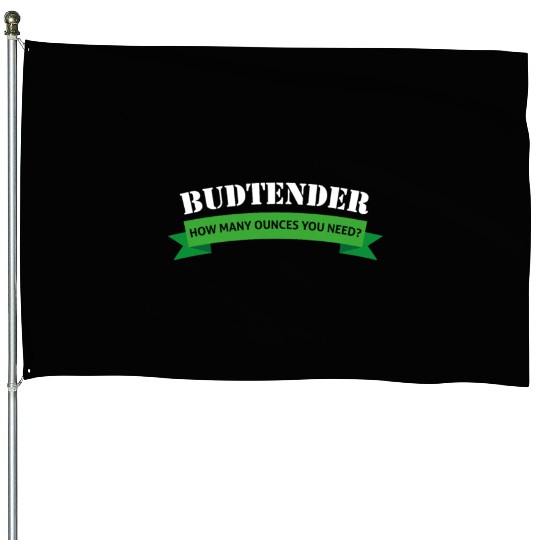 Budtender Design Hemp Dispensary Medical Marijuana House Flags