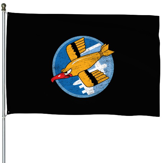 WW2 91st Bomb Squadron Soaring Bird Patch House Flags