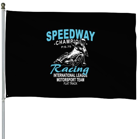 Motorcycle Speedway Racing House Flags