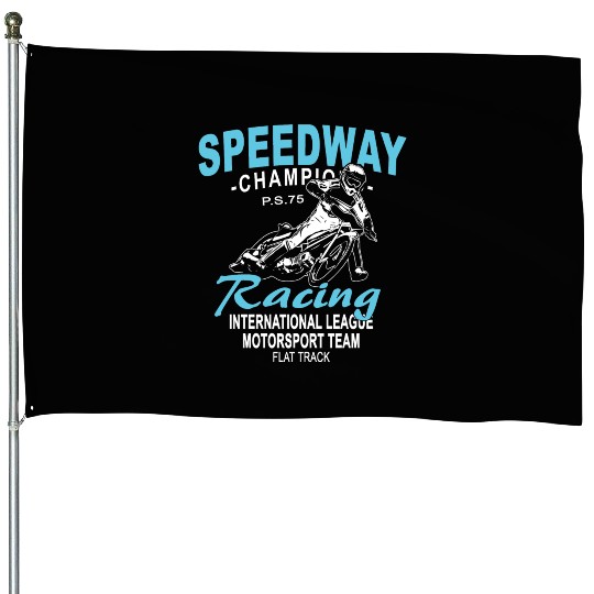 Motorcycle Speedway Racing House Flags