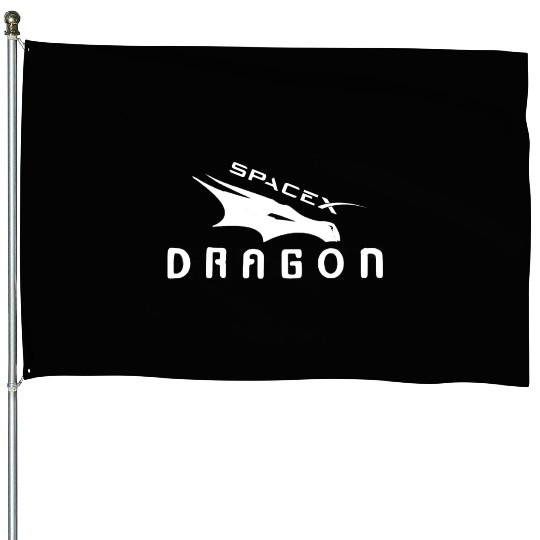 Spacex dragon Nasa House Flags