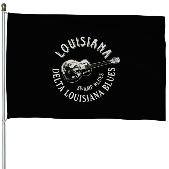 Louisiana Delta Blues Swamp Blues Guitar House Flags