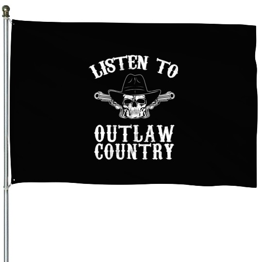 Southern Rebel Cowboy Listen To Outlaw Music Fan House Flags