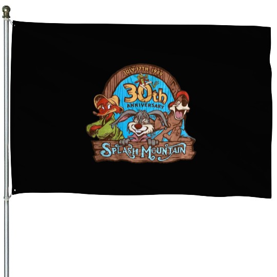 splash mountain House Flags