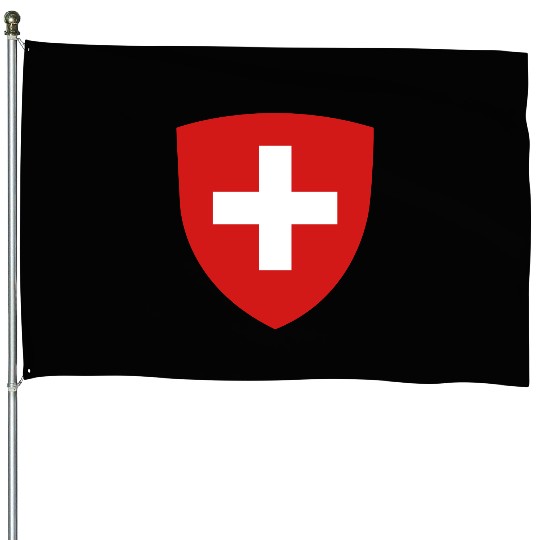 Swiss Switzerland Flag Swiss Cross Alps House Flags