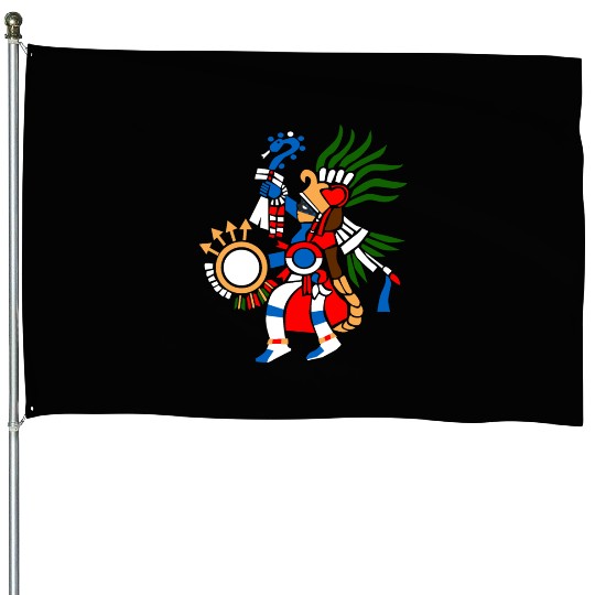 Aztec Symbol Aztec God of War Huitzilopochtli House Flags