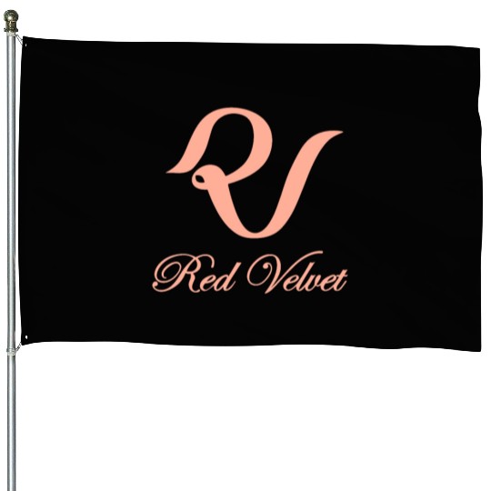 Red velvet kpop group logo design House Flags