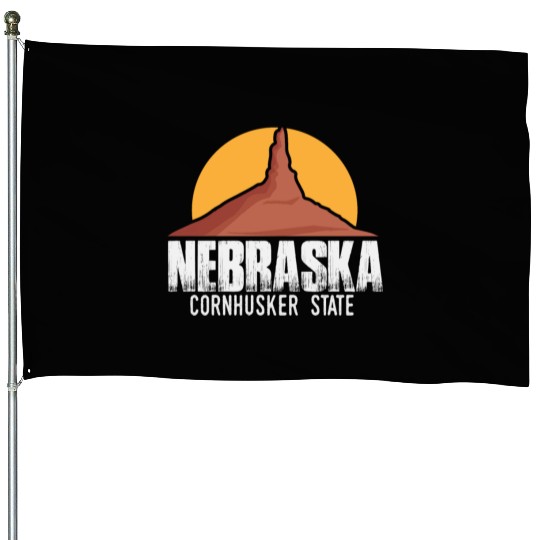 Nebraska State | USA America States Chimney Rock House Flags